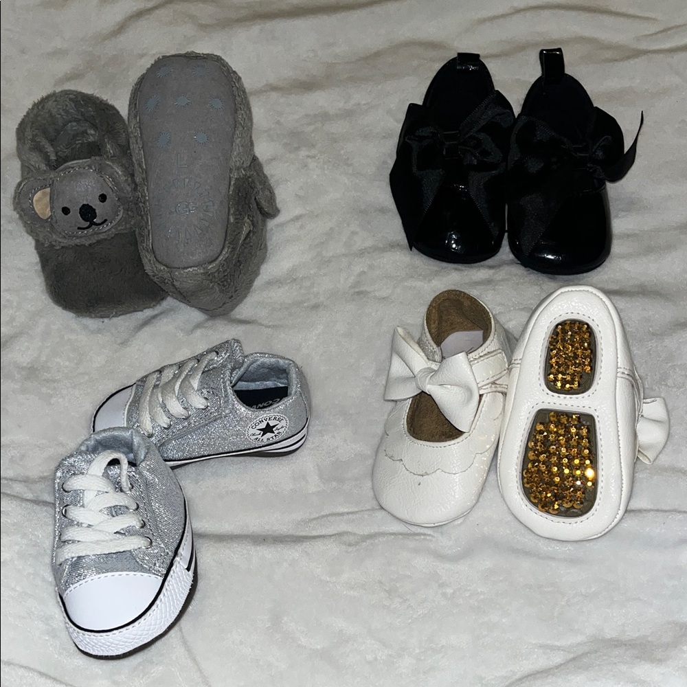 Kids' Shoe Collection - Black, Gray, White